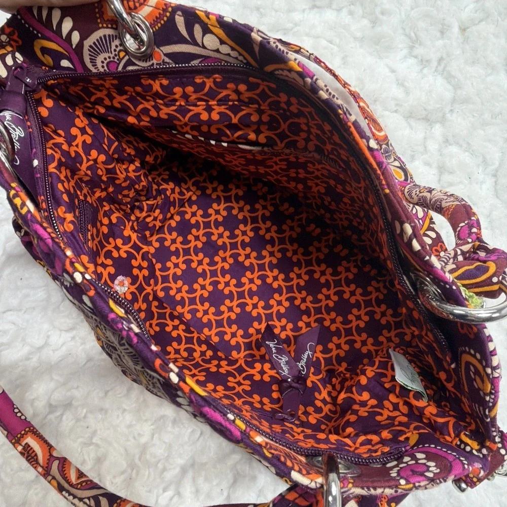 Vera Bradley Chain Hand Bag In Retired Safari Sunset Rare!! Quilted New W/ Tags!
